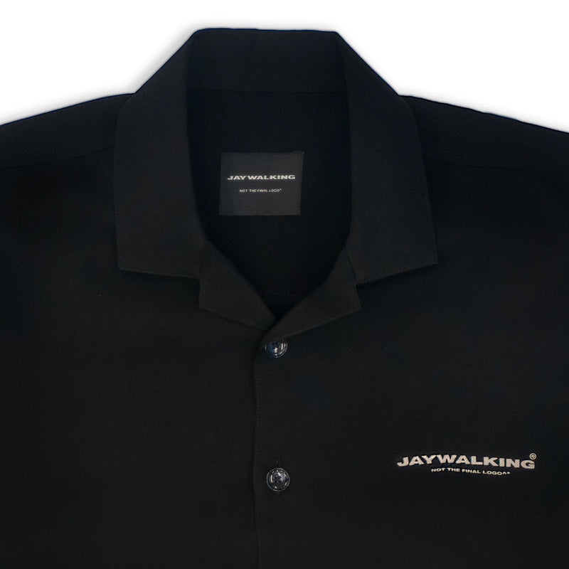 Jaywalking- Cuban Shirt- (BLACK)