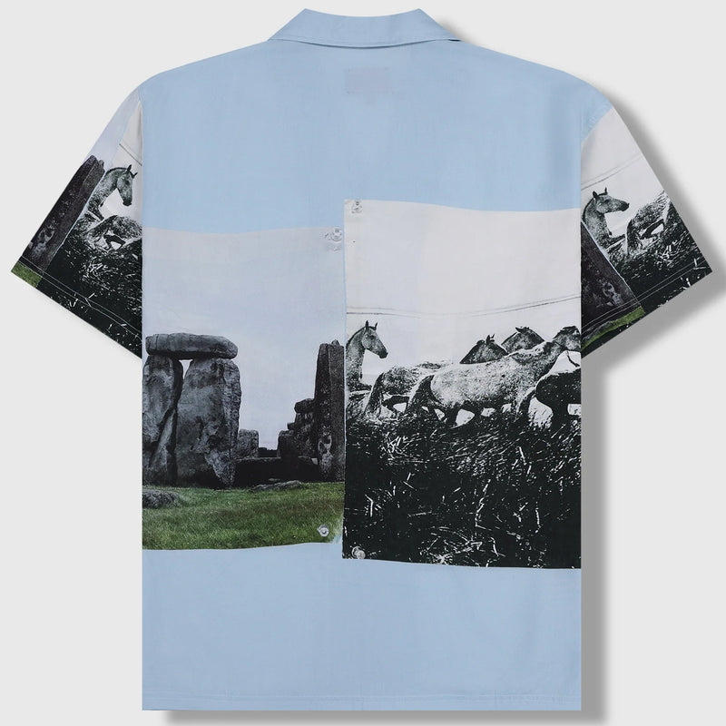 STONE HORSE BUTTON DOWN (POWDER BLUE)