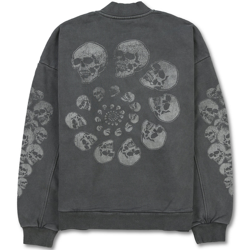 SKULL SPIRAL QUARTER ZIP