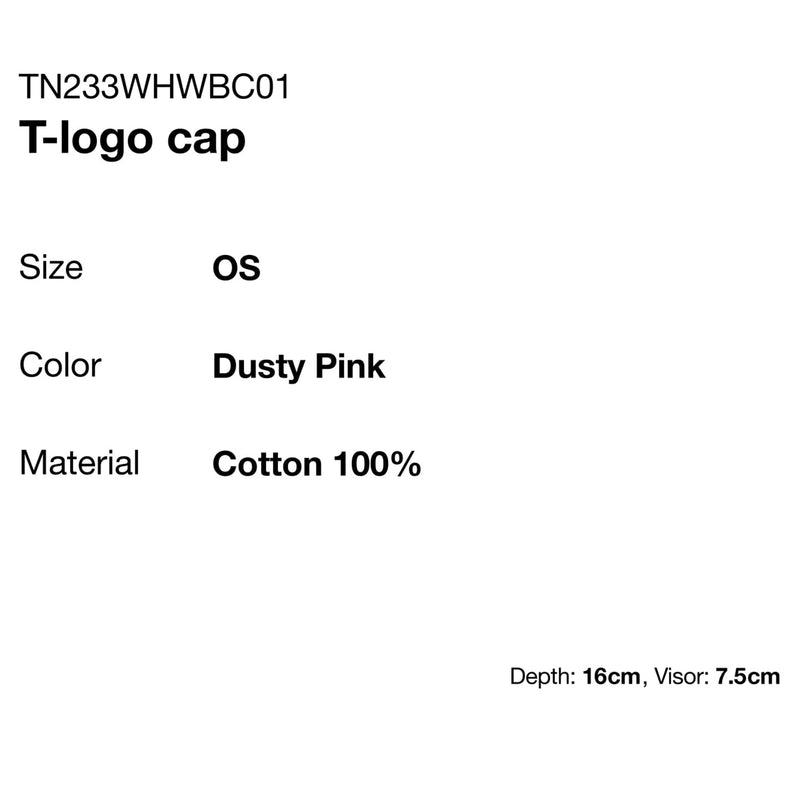 T-logo cap (Dusty Pink)