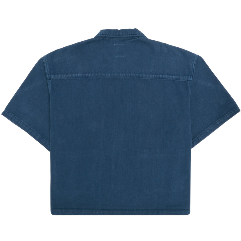 Heavyduty BOXY SHIRT- Washed Navy