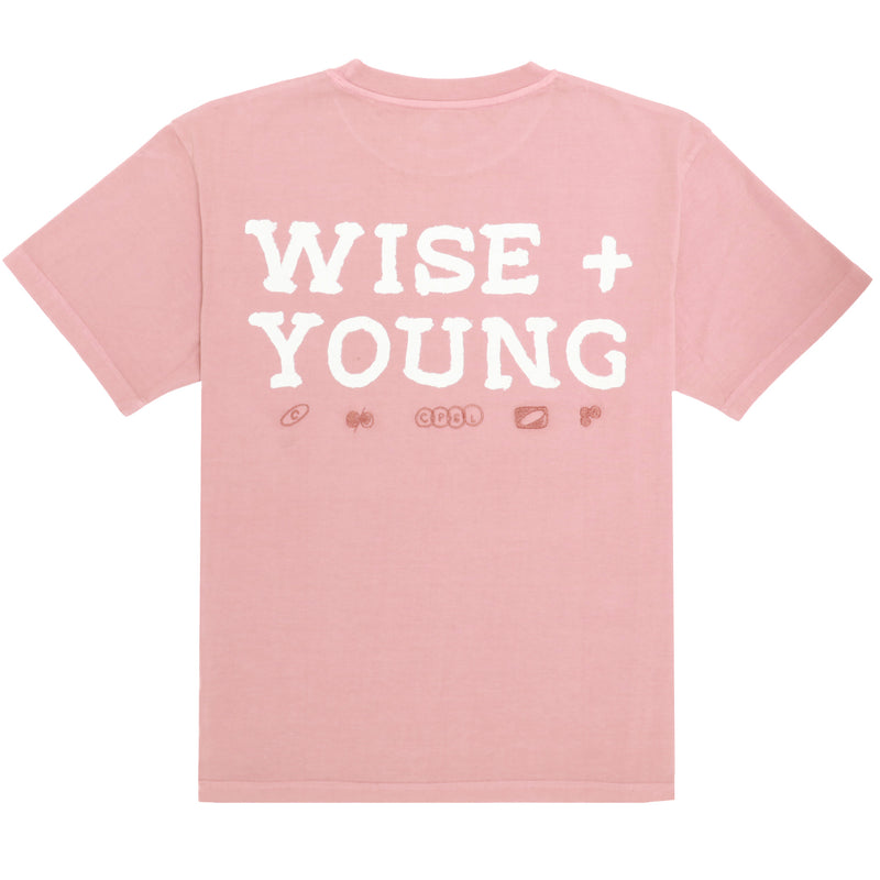 WISE AND YOUNG TEE (Moss Rose Pink)