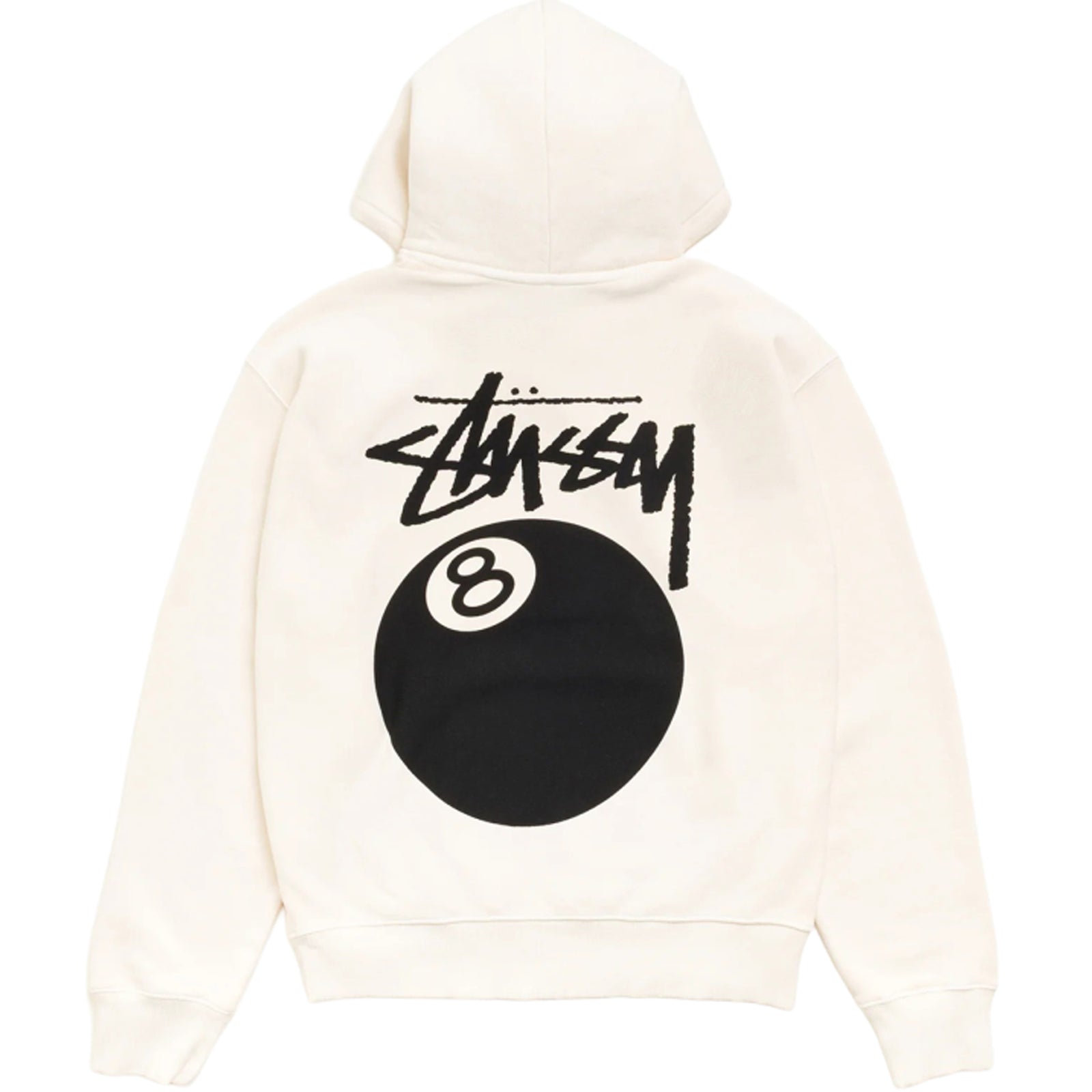 Stüssy 8 Ball Pig Dyed Hoodie Natural – 450GSM Cotton Fleece | Capsul