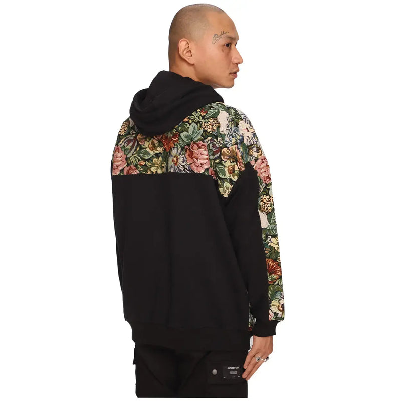 Eden Jacquard Panel Hoodie