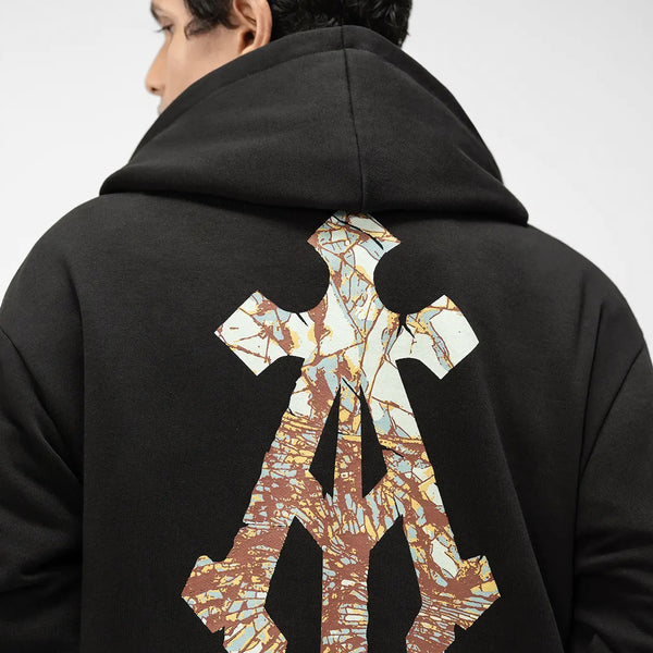 Shattered Alpha Cross Hoodie