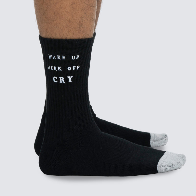 WAKE UP SOCKS (Black)