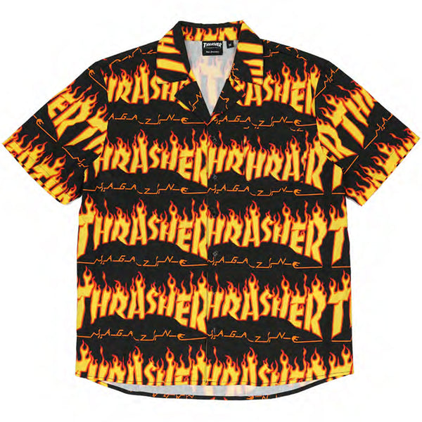 FLAME BUTTON UP SHIRT