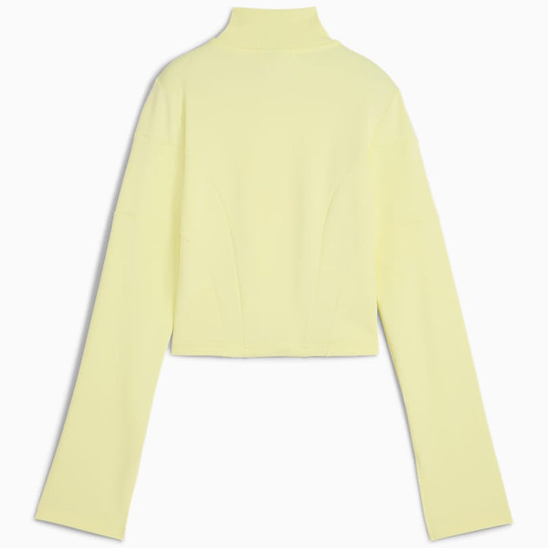 Dare to Slim Cropped Track Jacket (Gold Moon)