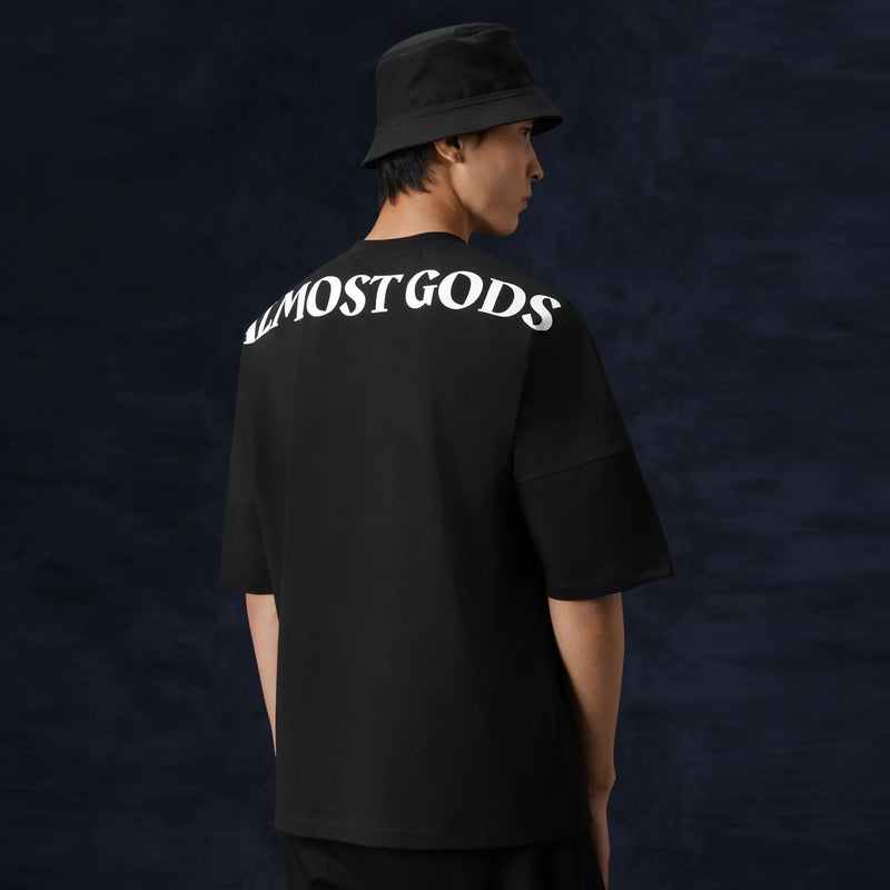 AG LOGO Oversized TEE (BLACK)