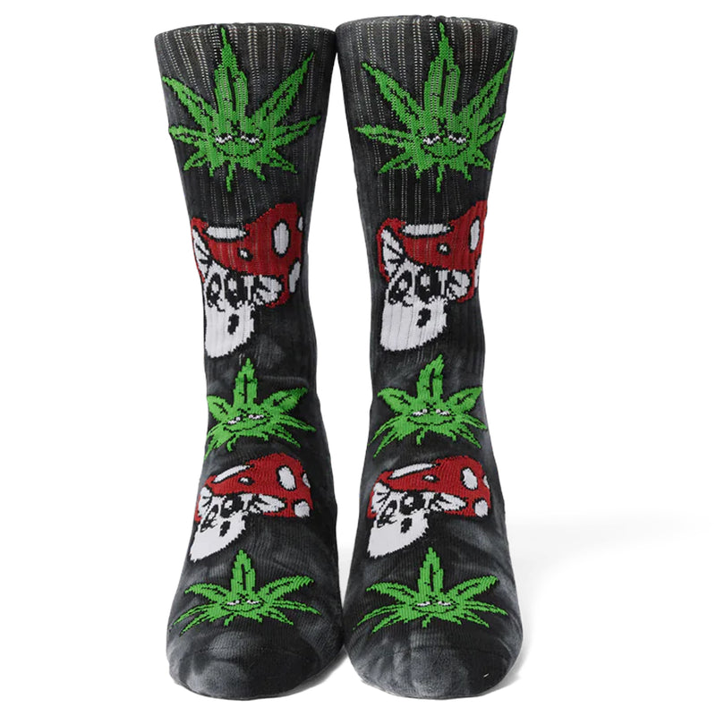 Green Buddy Mushroom Td Sock (Charcoal)