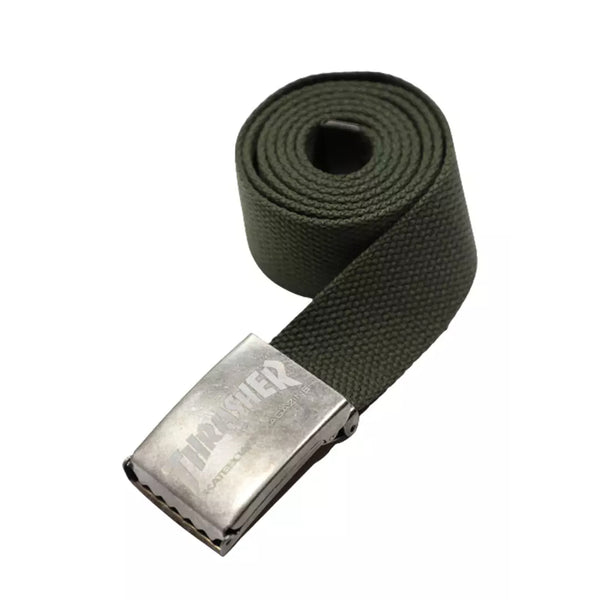 THRASHER MAG WEB BELT (Army Green)