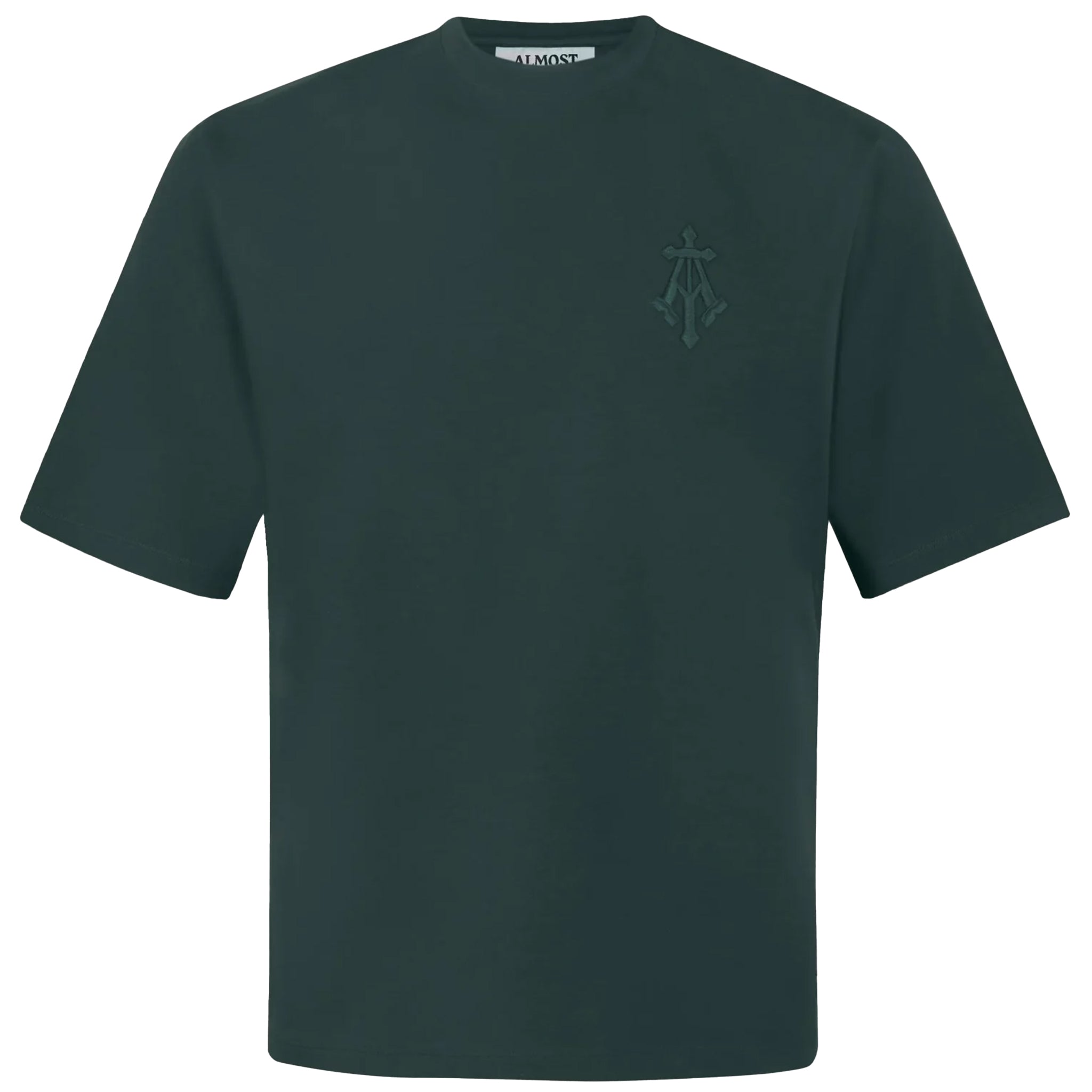 Alpha Cross Embroidered Tee (Green) – Capsul