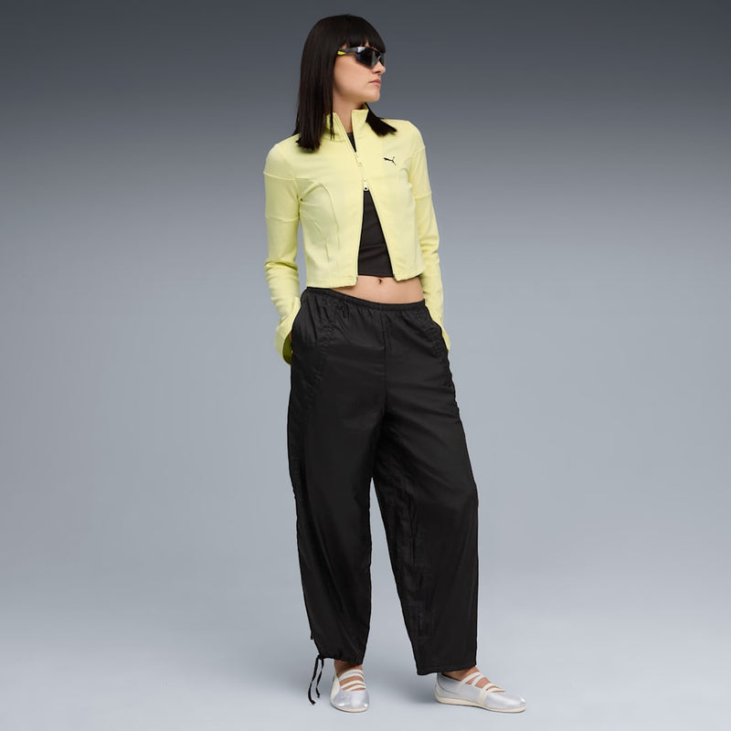 Dare to Slim Cropped Track Jacket (Gold Moon)