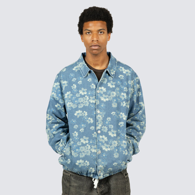 GARDEN DENIM COACH JACKET