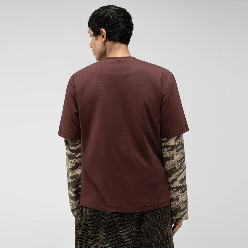 Shattered Alpha Cross Relaxed Tee (Rust)