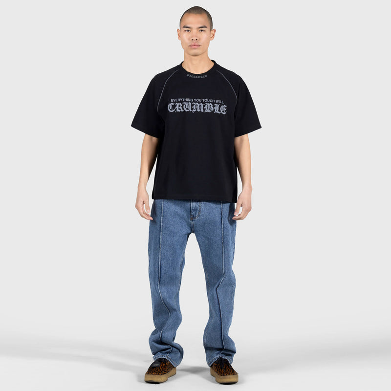 CRUMBLE HEAVYWEIGHT RAGLAN (BLACK)