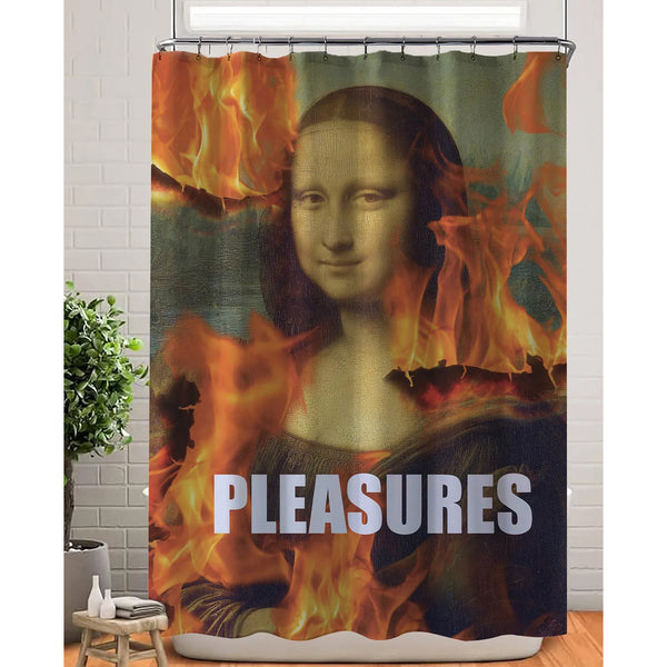 BURN SHOWER CURTAIN
