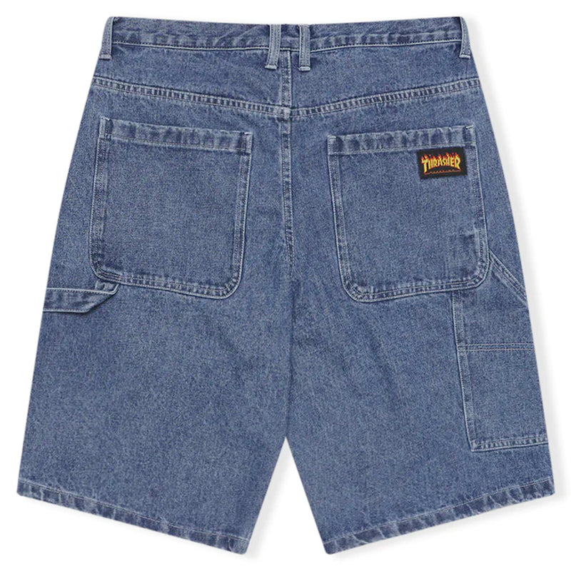 SKATEGOAT DENIM CARPENTER SHORTS (Blue)