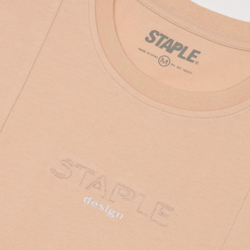 Line Logo Emb Tee (Khaki)