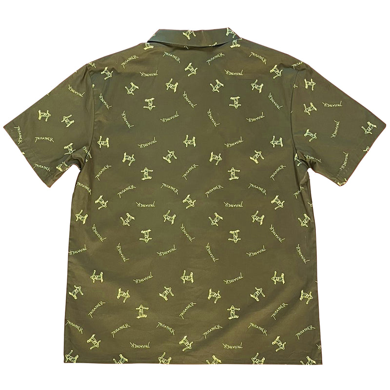 GONZ ALLOVER S/S SHIRT (Khaki Green)