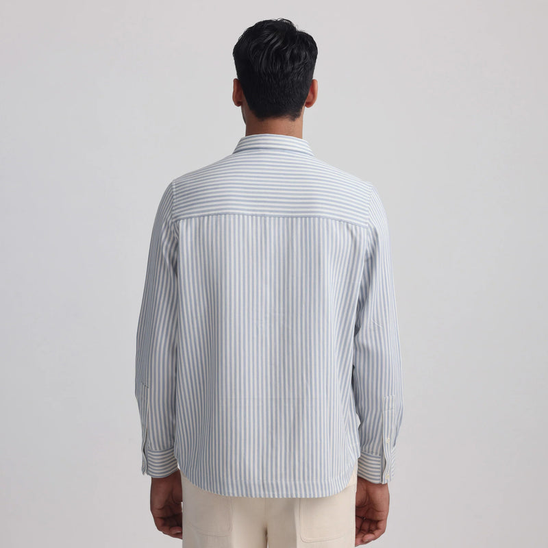 Vertebrae Symbolic Shirt (Blue White Stripes)