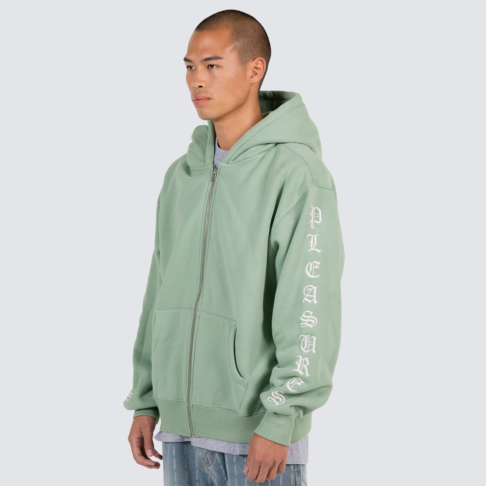 OE ZIP UP HOODIE (Matcha) – Capsul
