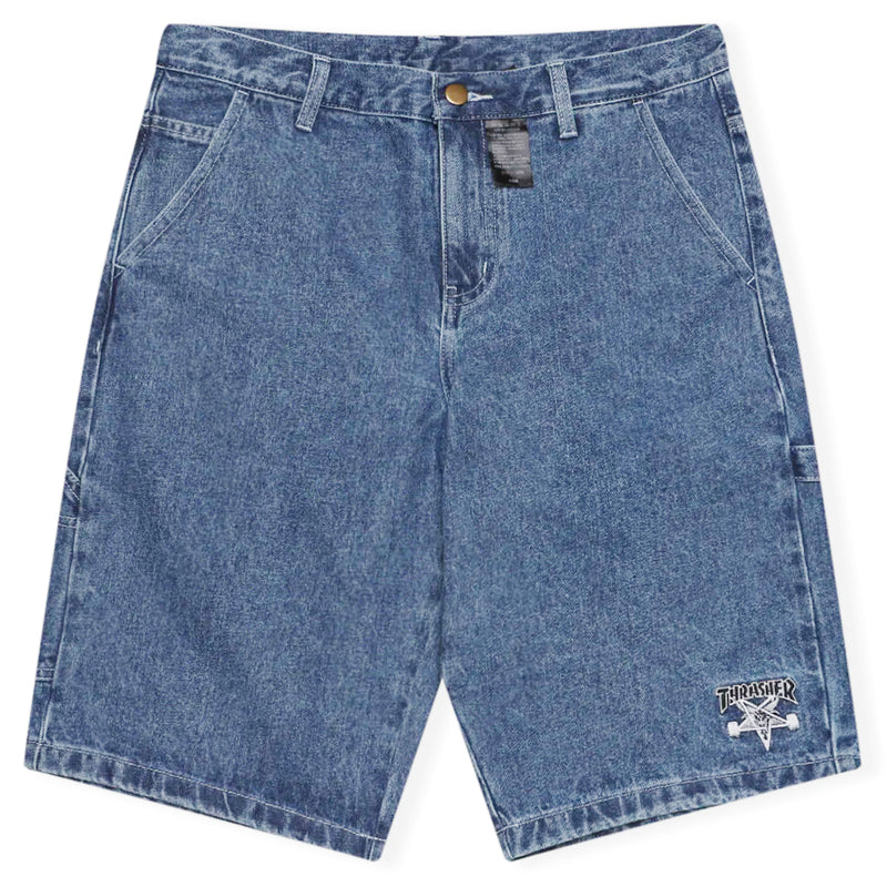 SKATEGOAT DENIM CARPENTER SHORTS (Blue)