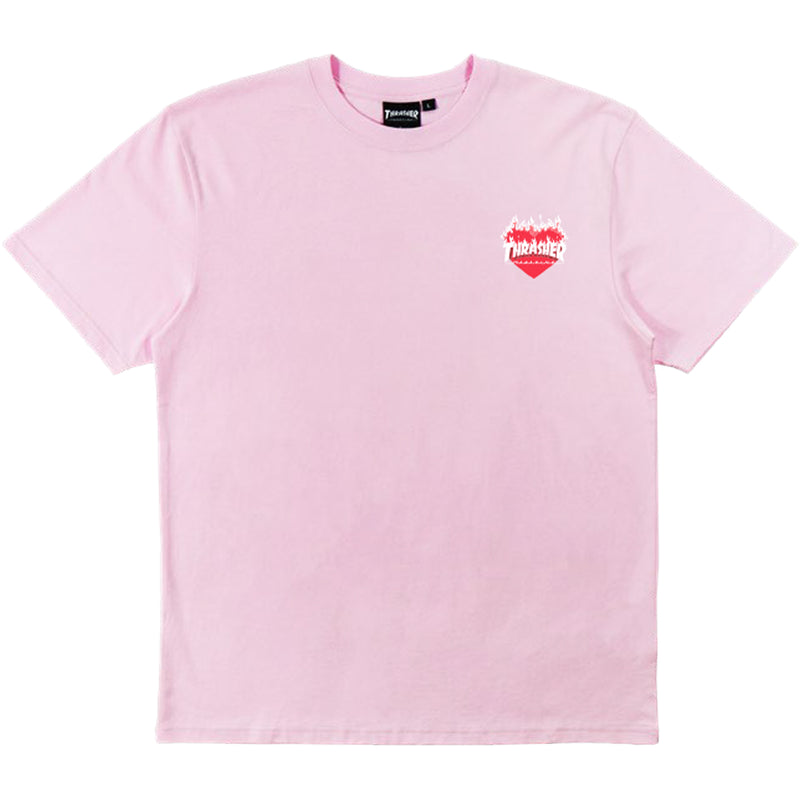 BURNING HEART TEE (Baby Pink)