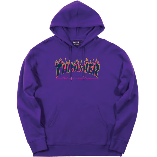 RACING HOODED SWEATSHIRT (PURPLE)