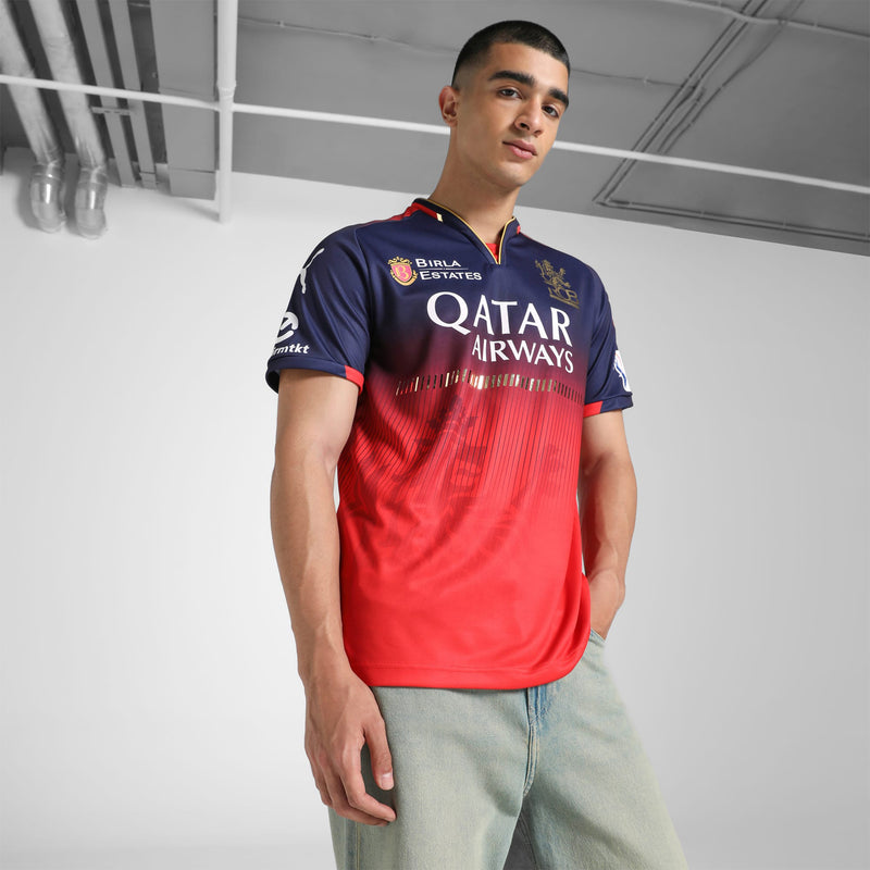 PUMA X RCB Jersey 2025 (Navy Flame Scarlet)