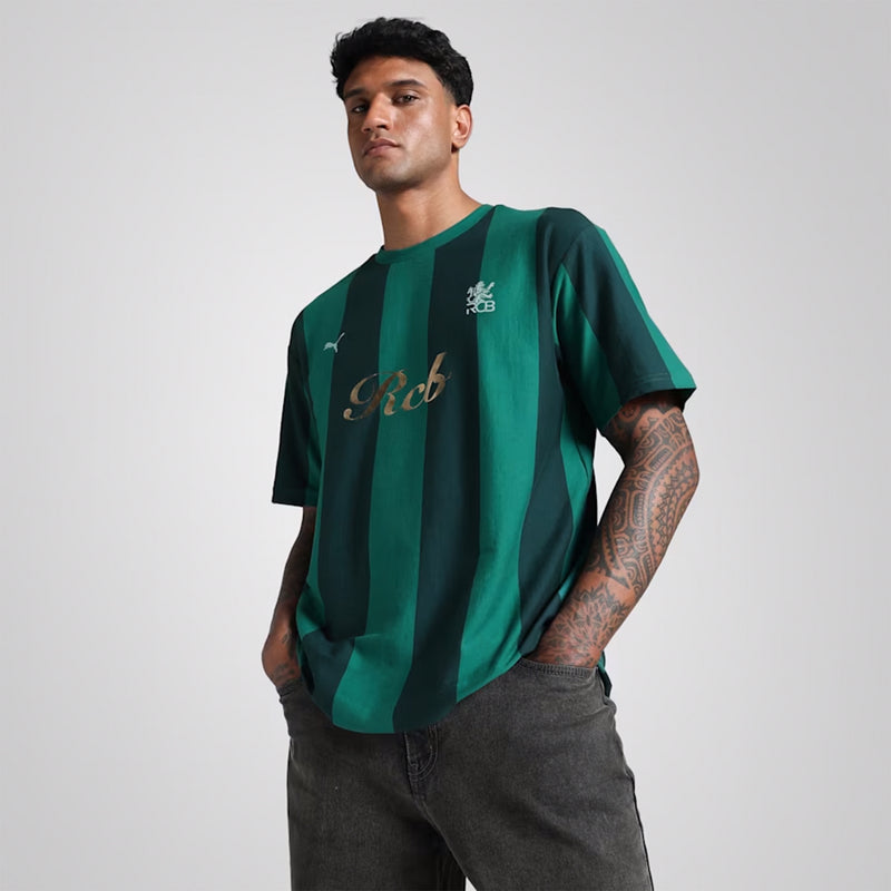 Puma X RCB Retro Striper Tee (WILD GREEN) S