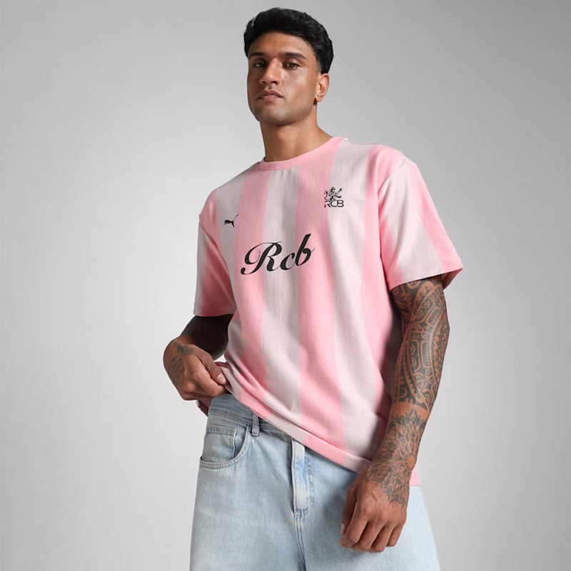 Puma X RCB Retro Striper Tee (Pinkscape)