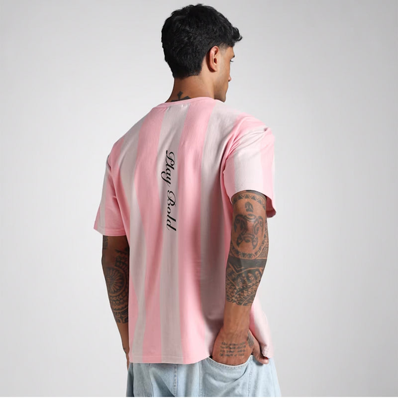 Puma X RCB Retro Striper Tee (Pinkscape)