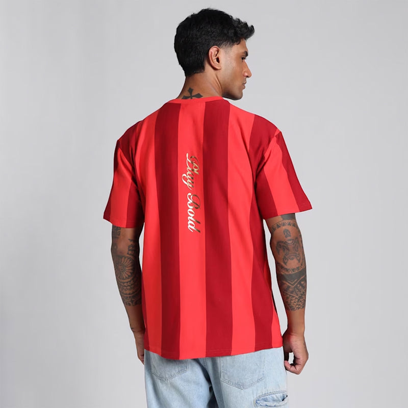 Puma X RCB Retro Striper Tee (Flame Scarlet)
