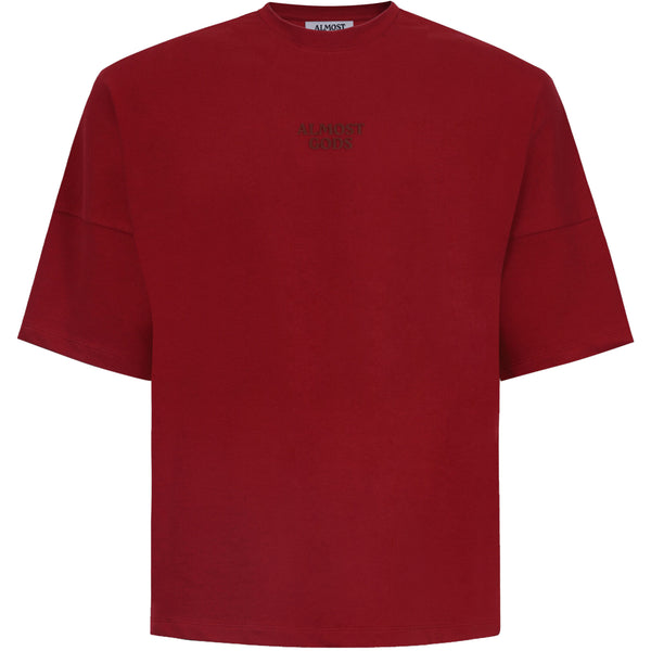 AG LOGO Oversized TEE (RED)