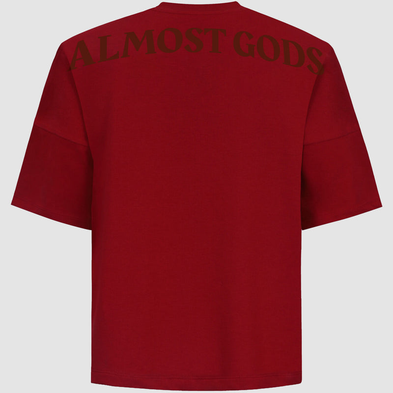 AG LOGO Oversized TEE (RED)