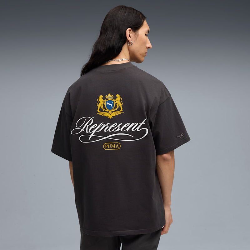 PUMA X Represent Graphic Tee (Flat Dark Grey)
