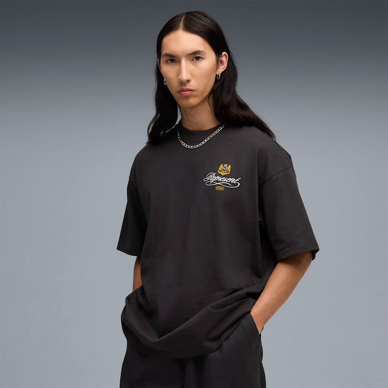PUMA X Represent Graphic Tee (Flat Dark Grey)
