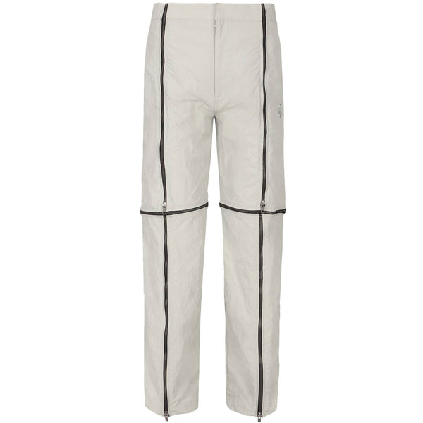 Crushed Nylon Detachable Zip Pants (Sage)