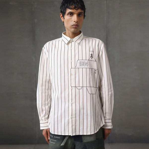 Assemblage Stripe Boxy Shirt