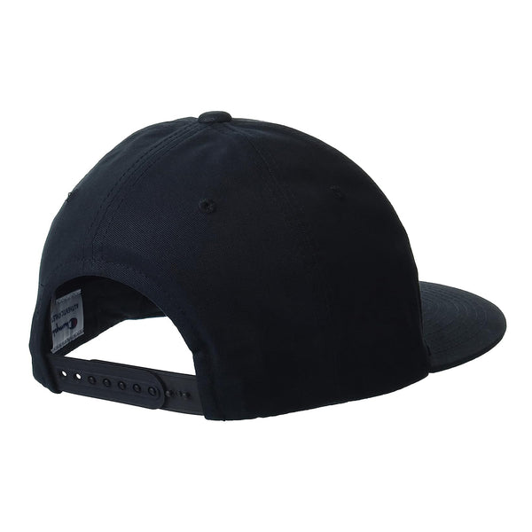 snapback script logo cap (black)