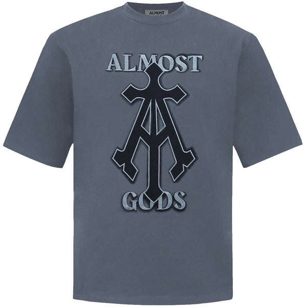 ALPHA CROSS SPRAY PAINT TEE (GREY)