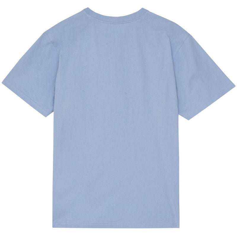 Script Embroidered Tee (Blue)