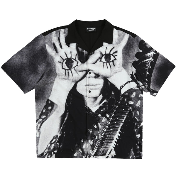 PLEASURES X SONIC YOUTH STAR POWER CAMP COLLAR SHIRT