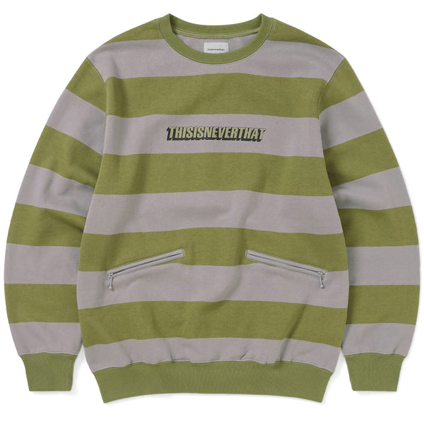 Printed Stripe Crewneck