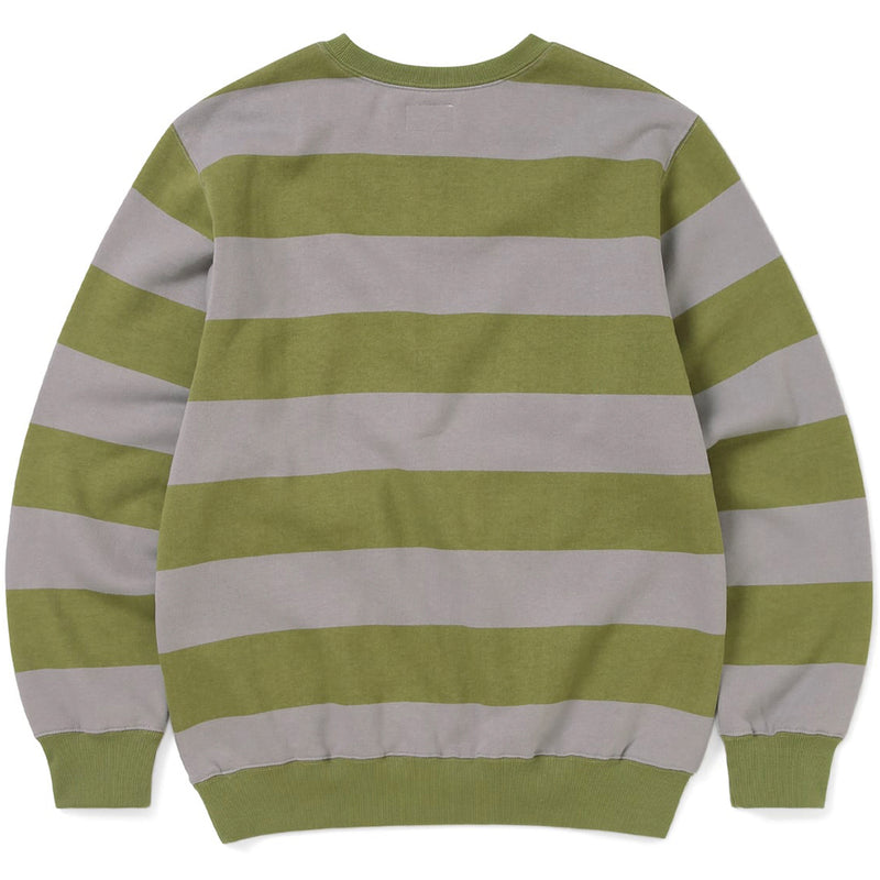 Printed Stripe Crewneck