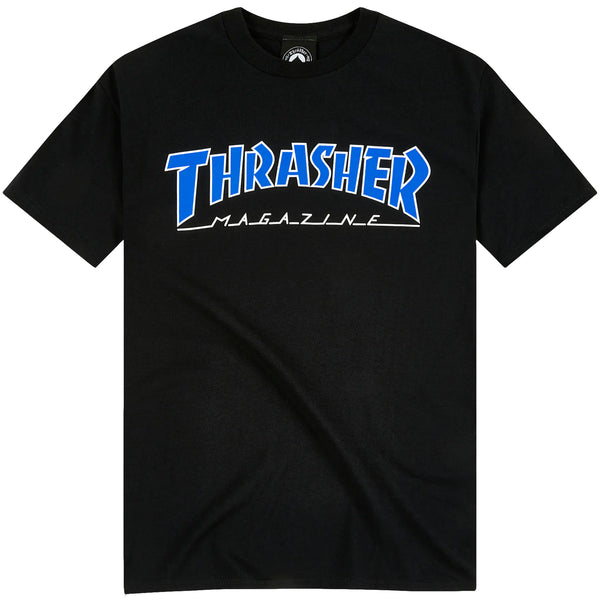 Outlined Tee (Black/Blue)