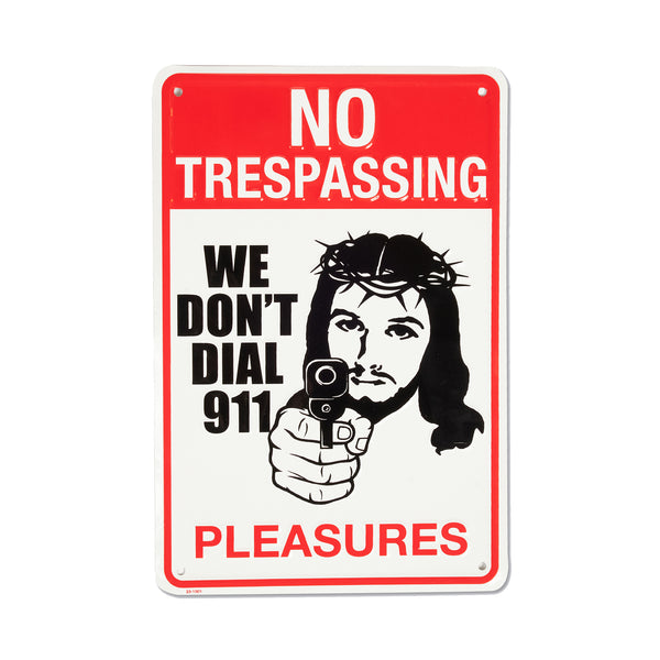 TRESPASS TIN SIGN