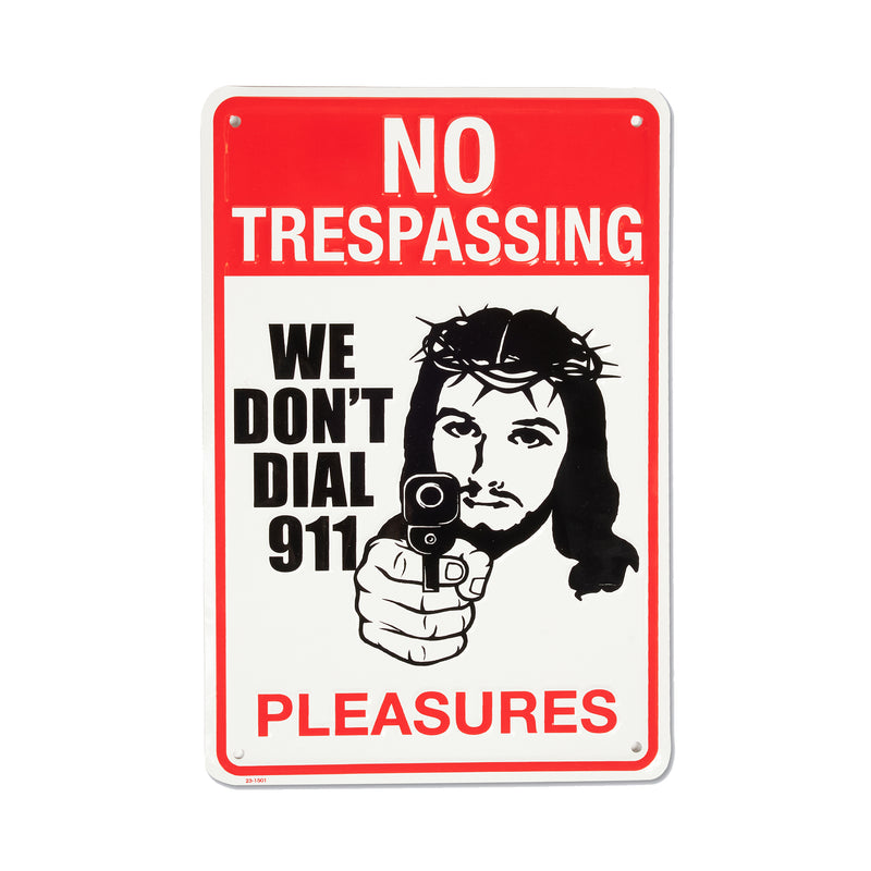 TRESPASS TIN SIGN