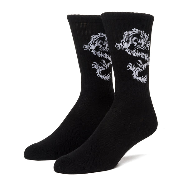 Twin Dragon Crew Sock (Black)